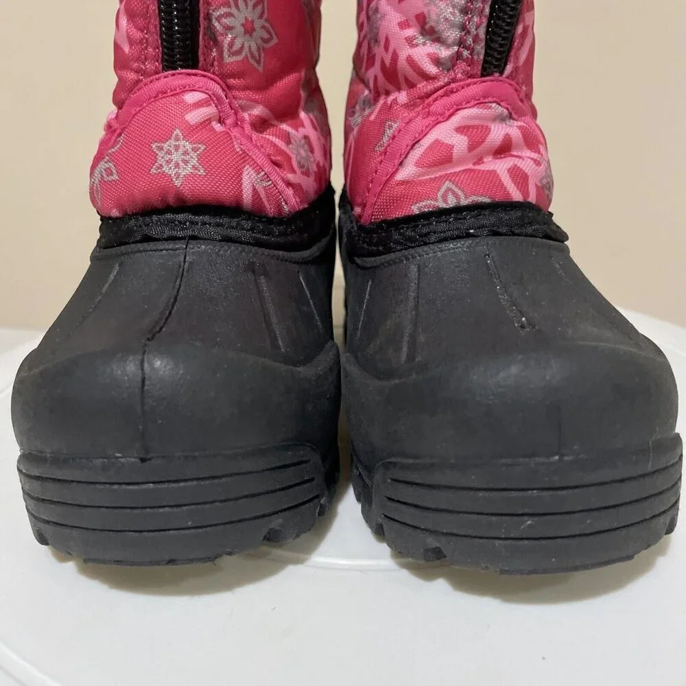 Northside Thermolite Winter Snow Boots Pink Toddler Size 6 Waterproof Zip Front
